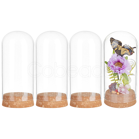 4Pcs High Borosilicate Glass Dome Cover DJEW-BC0001-32-1