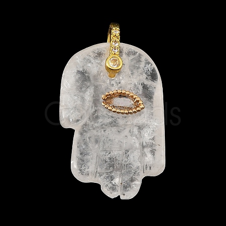 Natural Quartz Crystal Carved Pendants GG-CBA5963-01M-NH-1