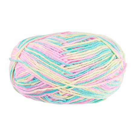 Light Gradient Segment Dyed Polyester Yarn DIY-TADJ0002-005F-1