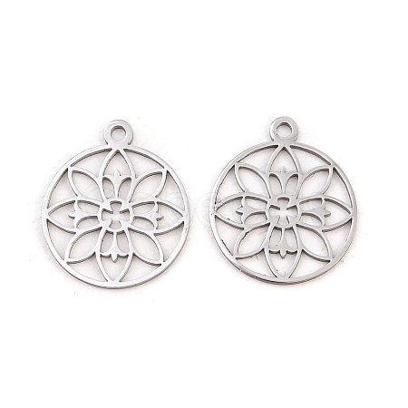 Buddhist 304 Stainless Steel Pendants LS-STAS-E521-06B-P-1