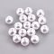 ABS Plastic Imitation Pearl Beads, Round, White, 14mm, Hole: 2.3mm, about 340pcs/500g