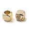 Brass Spacer Beads, Cube, Real 14K Gold Plated, 5x5x5mm, Hole: 3.5mm