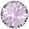 Preciosa&reg MAXIMA Crystal Round Stones, Czech Crystal, Dura Foiling, Round(431 11 615 Chaton), 20020 Light Amethyst, SS45(9.85~10.2mm)