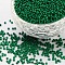 12/0 Grade A Baking Paint Glass Seed Spacer Beads, Green, 2x1.5mm, Hole: 0.7mm, about 2840pcs/50g