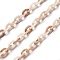 Acrylic Cable Chains, Oval, Antique White, 6x1.5mm, 1m/strand, 39.37 inch