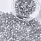 Glass Bugle Beads, Round Hole, Imitation Cat Eye, Light Grey, 2~2.5x1.5~2mm, Hole: 0.8mm, about 30000pcs/bag