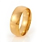 201 Stainless Steel Plain Band Rings, Golden, Size 11, Inner Diameter: 21mm, 8mm