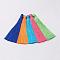 Nylon Tassels Big Pendant Decorations, Mixed Color, 120x10mm, Hole: 5mm