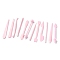 Plastic Baking Carving Tools, for DIY Cake Decoration, Chocolate, Candy, Soap, Pink, 21x9x2cm, 12pcs/box