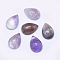 Natural Amethyst Cabochons, teardrop, 10x7x3mm