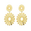 304 Stainless Steel Dangle Stud Earrings for Women EJEW-K268-12A-G-4