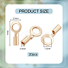 10Pcs Brass Cord Ends KK-BC0012-47-2