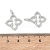SHEGRACE Brass Micro Pave Clear Cubic Zirconia Pendants XGRQ3P670-637P-3