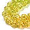 Spray Painted Crackle Glass Beads Strands DGLA-C002-8mm-11-4