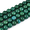Synthetic Turquoise Round Beads Strands TURQ-T004-14A-1