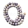 Natural Purple Stripe Jasper Beads Strands G-K350-C03-8mm-01-3