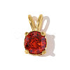 304 Stainless Steel Pave Cubic Zirconia Charms STAS-OY010-13G-02-1