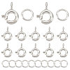 12Pcs 925 Sterling Silver Spring Ring Clasps STER-CN0001-21-1