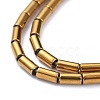 Electroplate Glass Beads Strands X-EGLA-K014-B-FP02-4