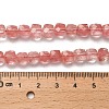 Cherry Quartz Glass Beads Strands G-H078-C23-01-5