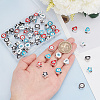 72Pcs 12 Style CCB Plastic European Beads CCB-AR0001-09-3