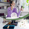 2 Sets 2 Styles Clear Acrylic Slant Back Earring Storage Rack EDIS-AR0001-01-6