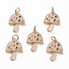 Brass Micro Pave Colorful Cubic Zirconia Pendants LS-KK-C100-09G-1