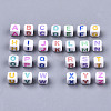 Opaque White Acrylic Beads SACR-R252-02-4