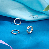 4Pcs 4 Styles 925 Sterling Silver Cuff Earrings EJEW-PH0001-38P-4