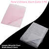 2Pcs 2 Colors Pearl Nylon Mesh Fabric DIY-GA0007-69-2