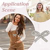 8pcs Glass Rhinestone Iron on/Sew on Patches DIY-FG0007-65-5