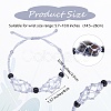 Adjustable Braided Nylon Cord Macrame Pouch Bracelet Making AJEW-SW00013-08-2