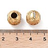 Ion Plating(IP) 304 Stainless Steel Rhinestone European Beads STAS-A092-10Q-G-3