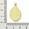 Rack Plating Brass Pave Natural Shell Pendants KK-A204-01C-01G-3