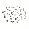 Non-Tarnish 304 Stainless Steel Screw Eye Pin Peg Bails X-STAS-E044-07P-02-3