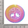 Tree of Life 201 Stainless Steel 3D Rotating Hanging Wind Spinner STAS-C166-05RC-3