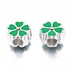 Alloy Enamel European Beads MPDL-T005-005-RS-4