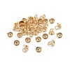 201 Stainless Steel Bead Cap Pendant Bails STAS-L244-27C-G-1