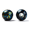 Mixed Style & Mixed Color Round Spray Painted Glass Beads DGLA-X0003-12mm-4