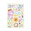 8Pcs PVC Self-Adhesive Stickers STIC-L001-03-2