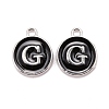 Platinum Plated Alloy Charms ENAM-S118-02G-P-1
