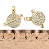 Brass Micro Pave Cubic Zirconia Pendants KK-U045-12G-3