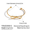 304 Stainless Steel Open Cuff Bangles KW3611-1-2
