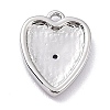 Brass Micro Pave Cubic Zirconia Charms ZIRC-I054-14P-03-3