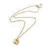 Initial Letter Brass Pendant Necklace NJEW-A015-21G-R-2