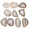 Natural Druzy Agate Slice Cabochons G-F826-E01-1