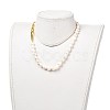 Natural Baroque Pearl Keshi Pearl Beaded Necklaces NJEW-JN02905-2