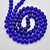 Baking Paint Transparent Glass Bead Strands GLAA-S031-8mm-09-2