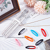18Pcs 9 Colors Silicone Pendant SIL-GF0001-21-6