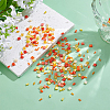 420Pcs 12 Style 2-Hole Opaque Glass Seed Beads SEED-AR0001-37-4